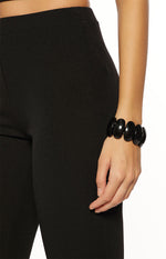 City Lights Black Jersey Capri Pants Image