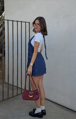 Corbin Denim Halter Neck Mini Dress Image