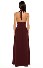 Cosette Burgundy Maxi Dress Image