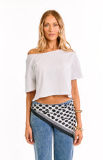 Darla Black Polka Dot Multi Wear Scarf Image