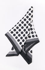 Darla Black Polka Dot Multi Wear Scarf Image