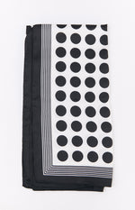 Darla Black Polka Dot Multi Wear Scarf Image