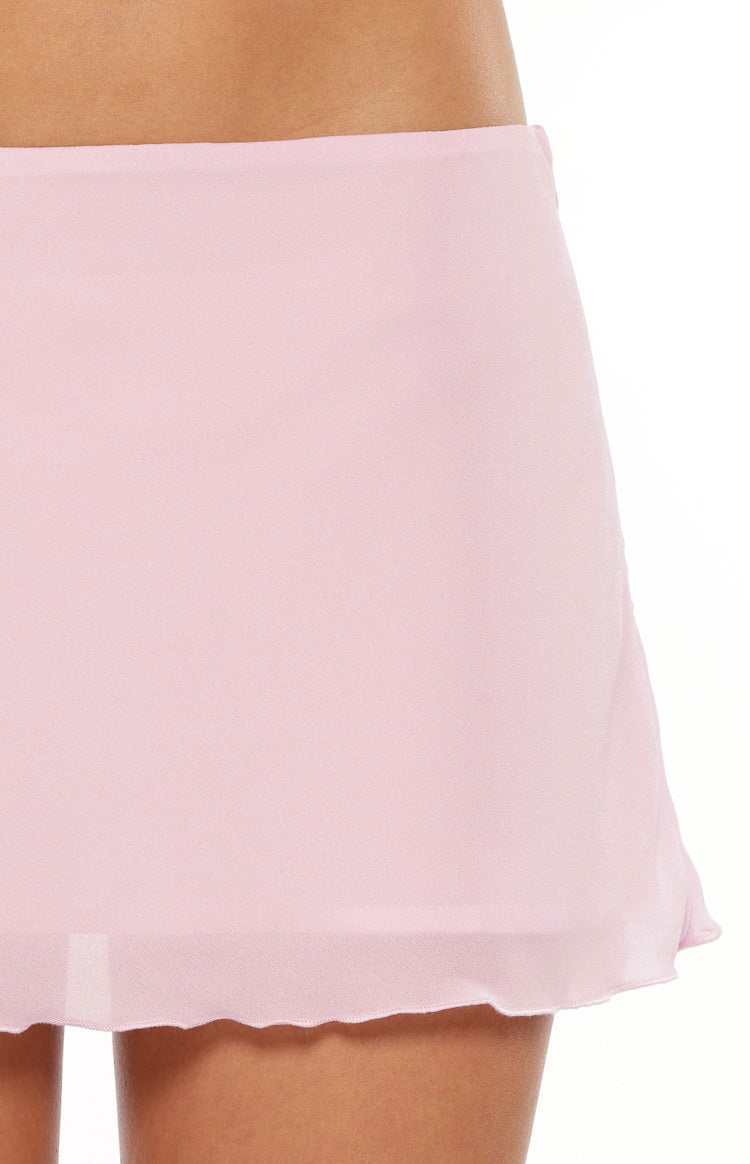 Delta Pink Woven Mini Skirt Image