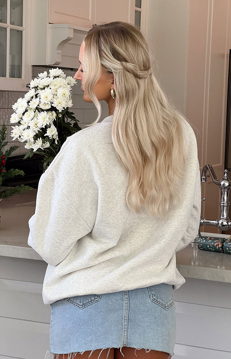 Elodie Checkered Sweater - Taupe/Chocolate