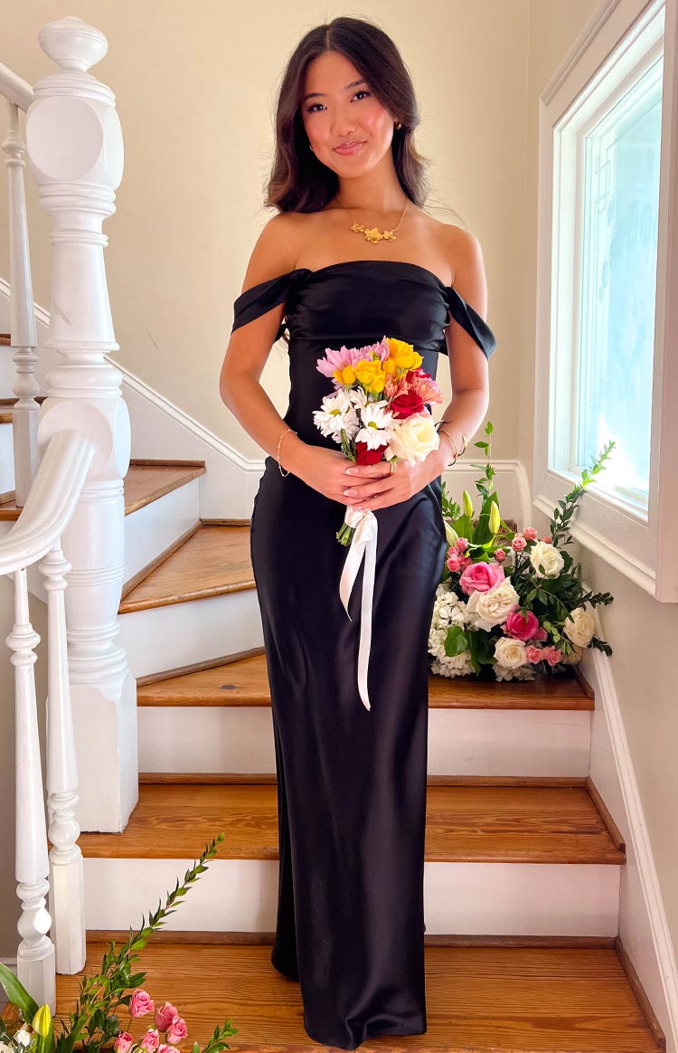 princess polly baby blue dress Ella Black Off Shoulder Formal Maxi Dress princess polly baby blue dress Ella Black Off Shoulder Formal Maxi Dress