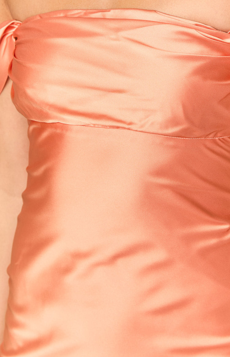 Ella Orange Off Shoulder Formal Dress | Beginning Boutique AU Ella Orange Off Shoulder Formal Dress | Beginning Boutique AU