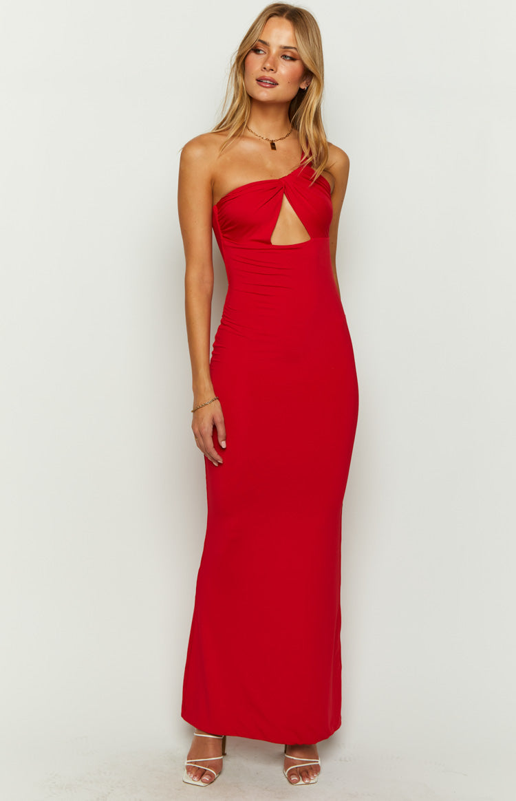 Shop Formal Dress - Ellis Red Maxi Dress third image