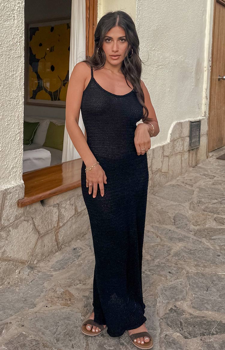 Ezra Black Maxi Dress Image