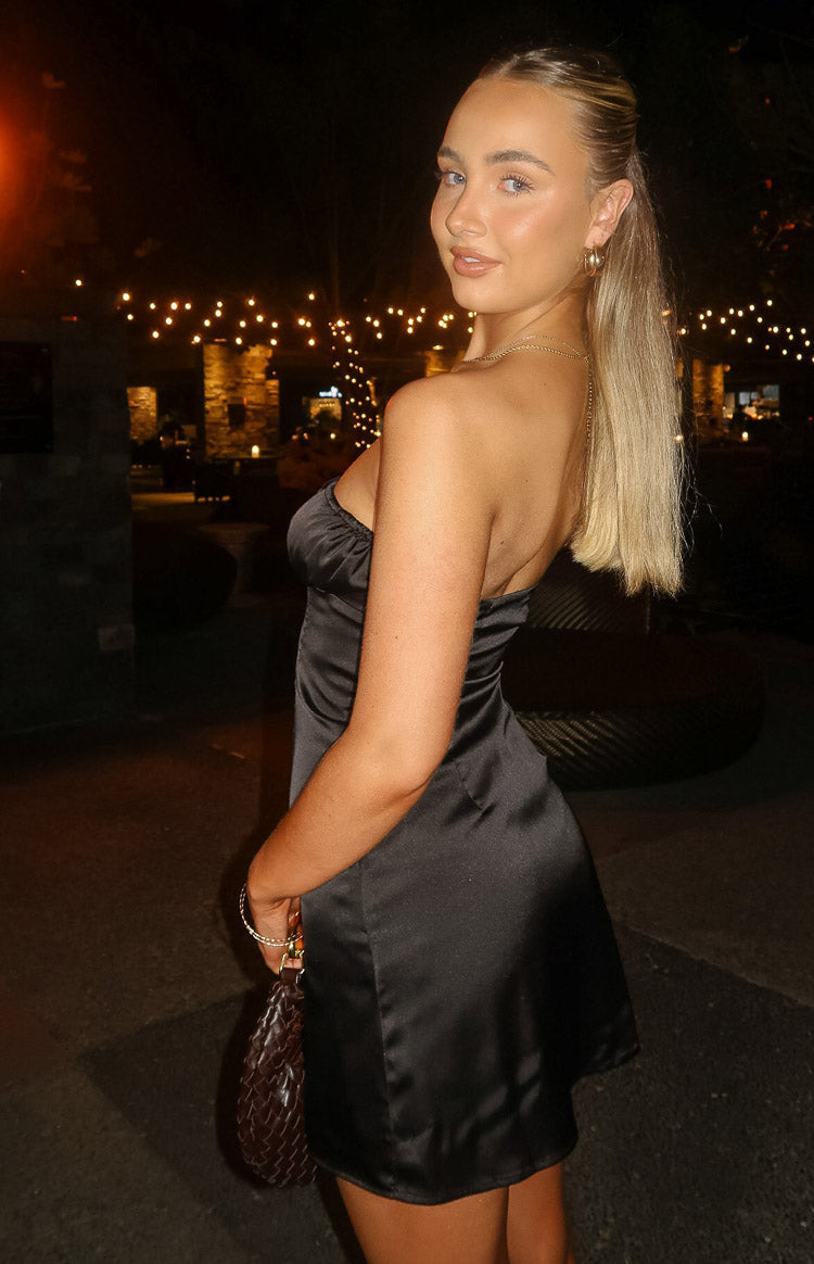 Faith Sleeveless Black Mini Dress main image 0