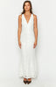 Farida White Embroidery Dress
