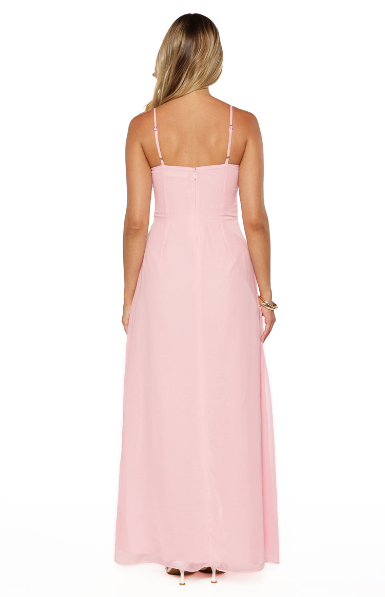 Flossie Pink Maxi Sleeveless Dress Image