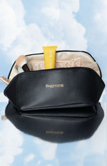 Beginning Boutique Black Zipper Cosmetic Bag AU