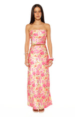 Genevieve Yellow Floral Pop Print Top Image