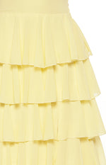 Georgie Yellow Ruffle Maxi Dress Image