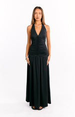 Gloria Black Maxi Dress Image