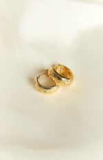 Stardust Gold Hoop Earrings Image