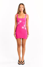 Gorgina Pink Knit Mini Dress Image