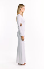Grayson White Long Sleeve Maxi Dress Image