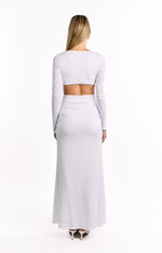 Grayson White Long Sleeve Maxi Dress Image