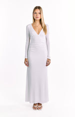 Grayson White Long Sleeve Maxi Dress Image