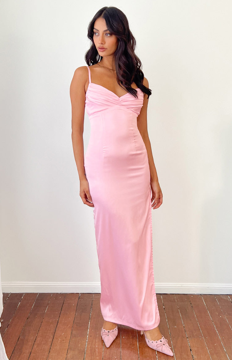 Honey Light Pink Maxi Dress – Beginning Boutique