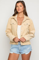 Hugo Cream Cord Western Jacket