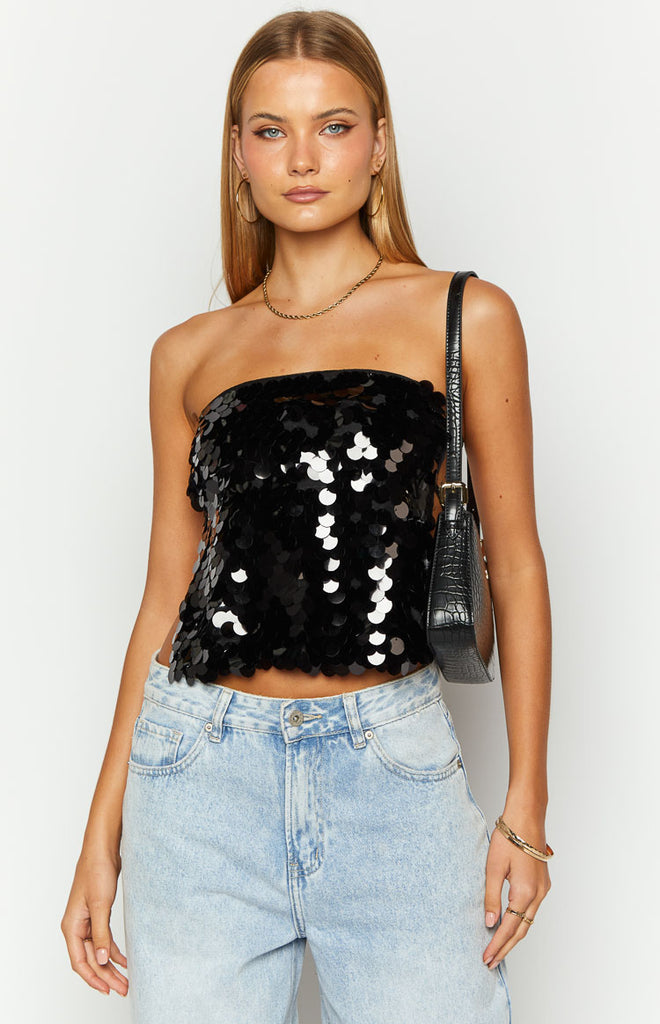 Palma Strapless Top Black main image 0