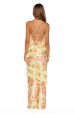 Inara Yellow Bloom Ruffle Maxi Dress - PRE ORDER Image