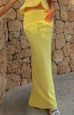 Jacqulin Yellow Maxi Skirt Image