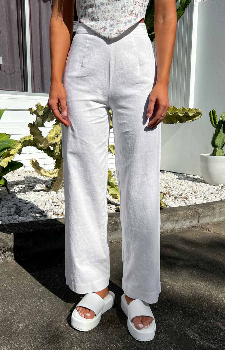 Julian Linen Pants White Image