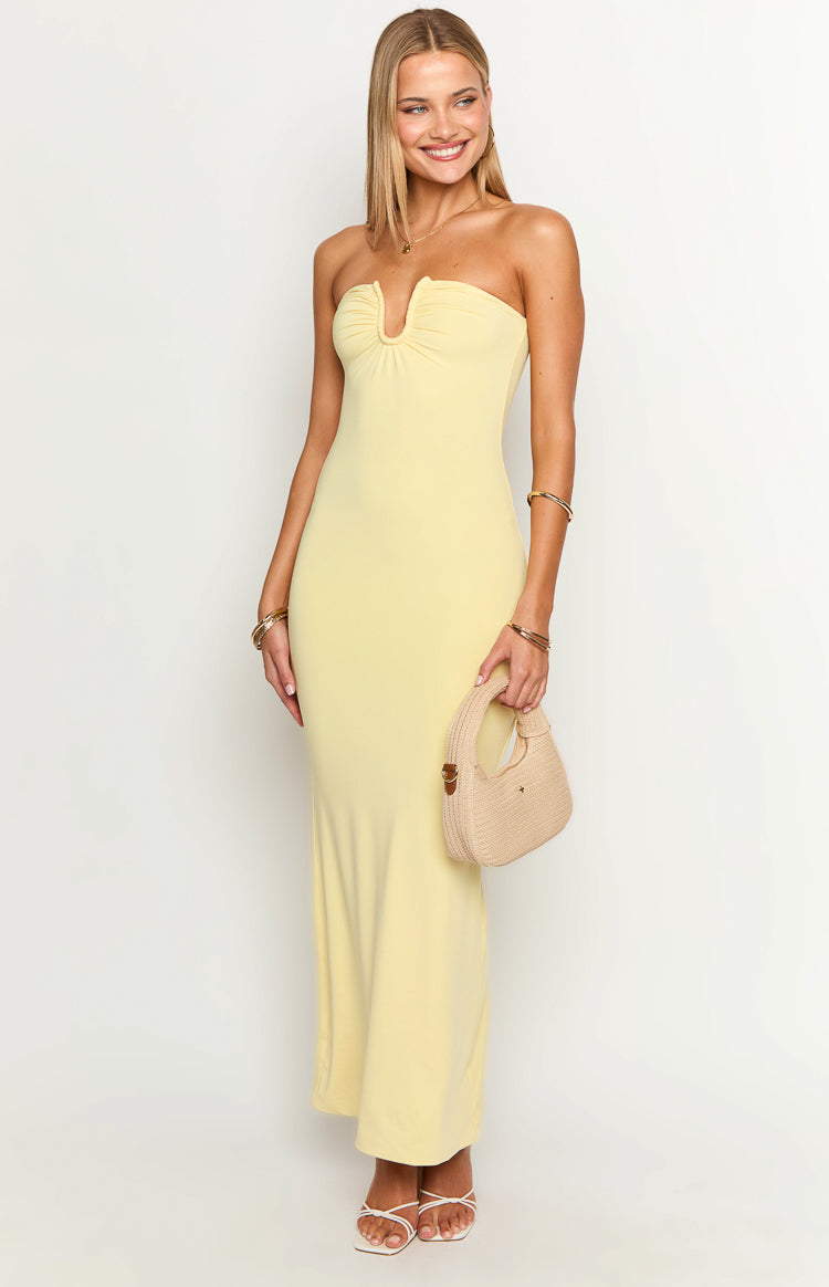 Julie Yellow Maxi Dress | Beginning Boutique AU