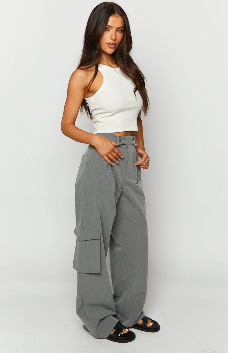 Kairos Grey Straight Leg Pants – Beginning Boutique