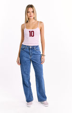 Karey Pink Jersey Top Image