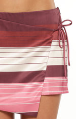 Kendall Pink Stripe Tie Skirt Image