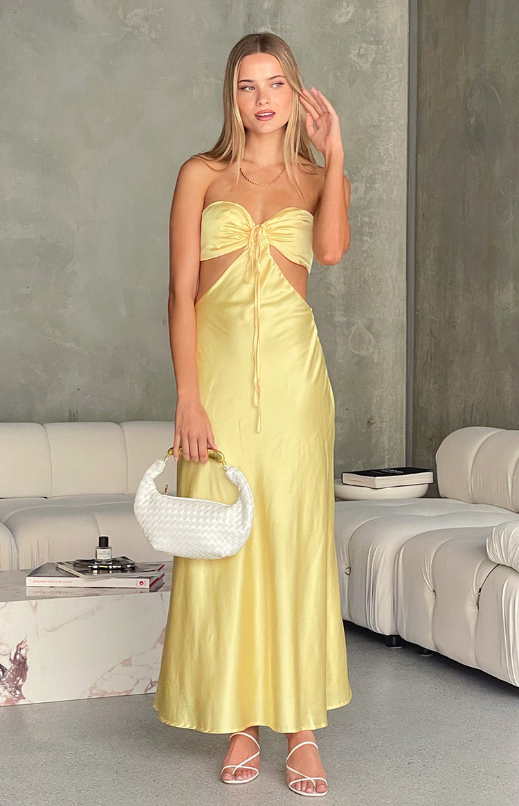 N-Lilith Maxi Dress Deja Yellow Print