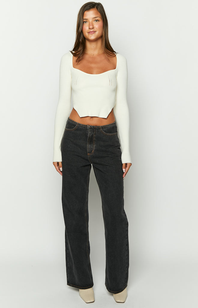 LIONESS Top Model Jeans Charcoal