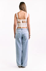 Louis White Floral Corset Top Image