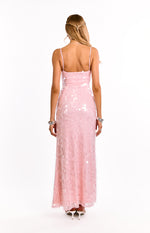 Lyanna Pink Sequin Maxi Dress Image