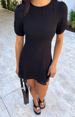 Maddie Black Mini Dress Image