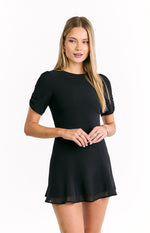 Maddie Black Mini Dress Image