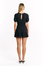 Maddie Black Mini Dress Image