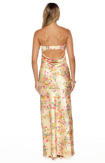 Maiah Yellow Bloom Maxi Dress Image