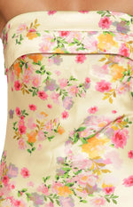 Maiah Yellow Bloom Maxi Dress Image