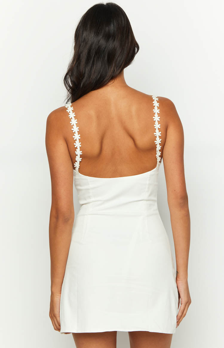 Marbelle White Mini Dress Image