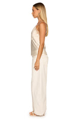 Marci Cream Satin Lace Cami Top Image