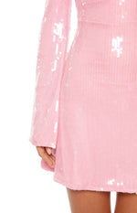 Marienne Light Pink Sequin Mini Dress Image
