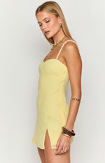 Mia Yellow Mini Dress Image