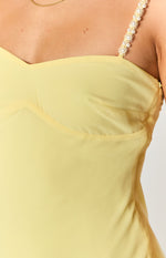 Mia Yellow Mini Dress Image