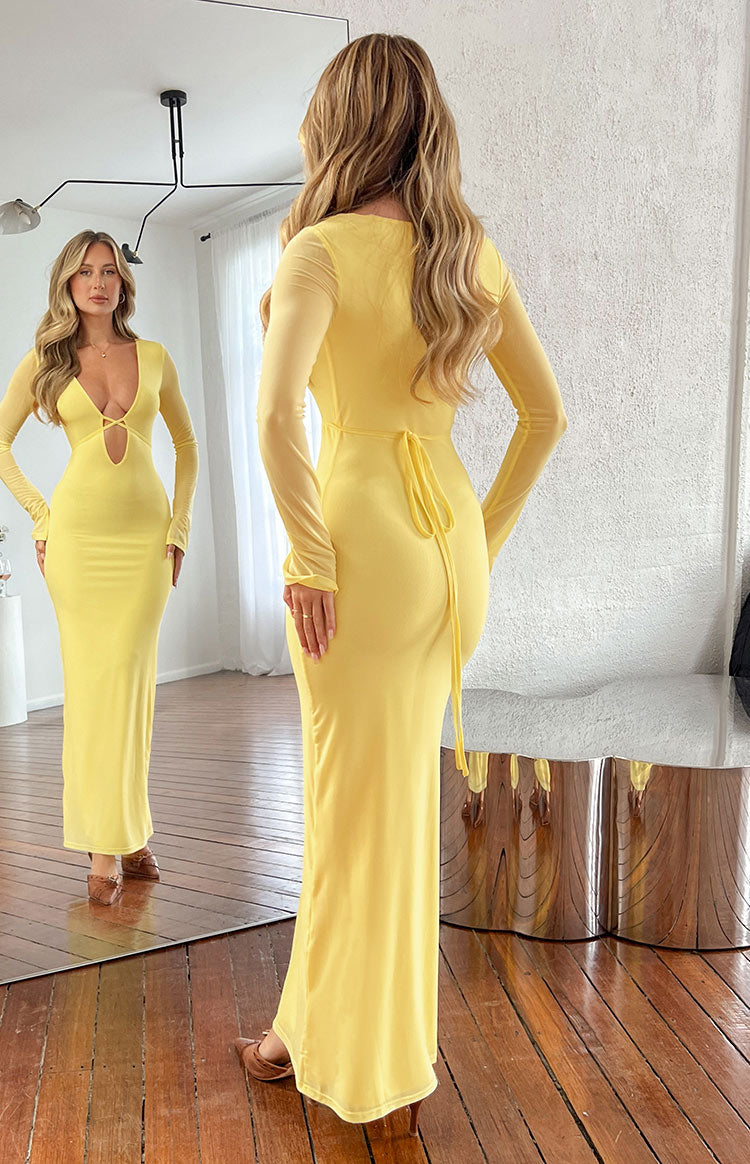 Monni Yellow Maxi Dress Image