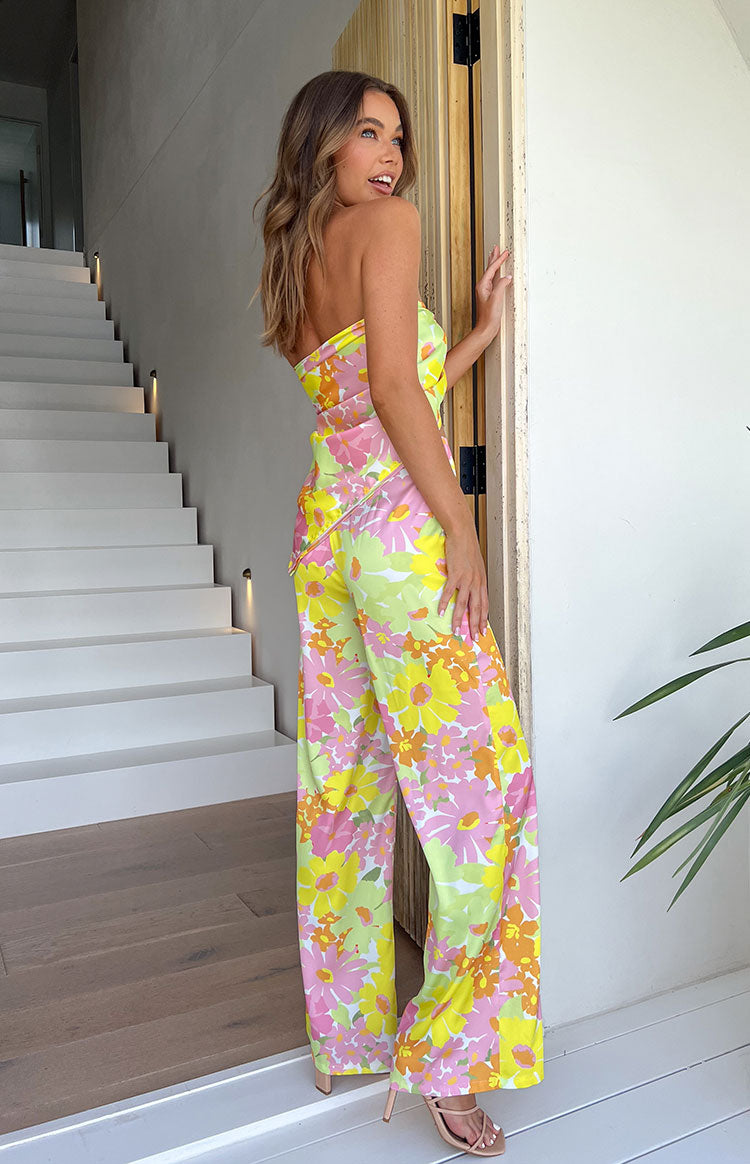 Mykonos Yellow Floral Pants – Beginning Boutique